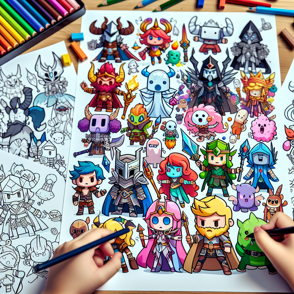 Kreativitas Anak dalam Menggambar Mewarnai Karakter Mobile Legend